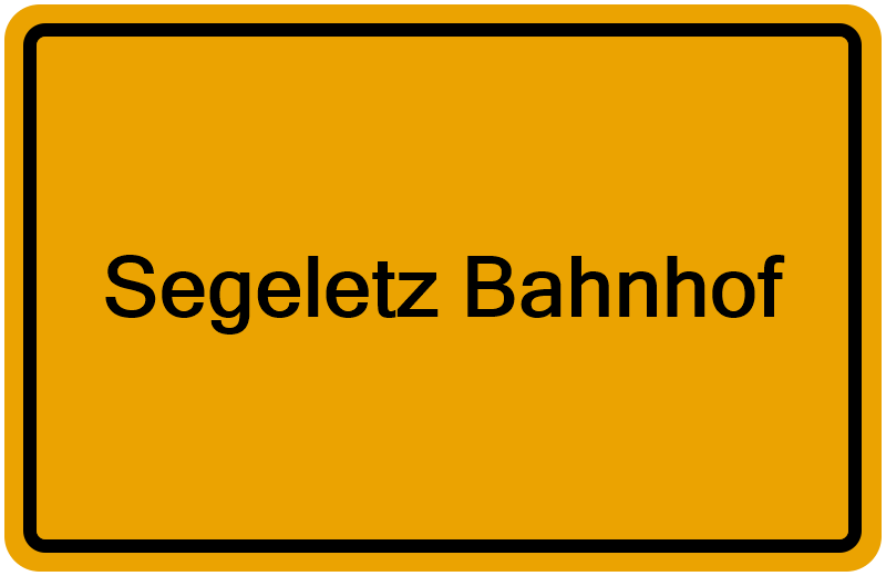 Handelsregisterauszug Segeletz Bahnhof